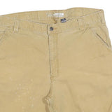 CARHARTT Mens Shorts Beige Casual Plain L W36 Workwear Durable Fit