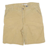 CARHARTT Mens Shorts Beige Casual Plain L W36 Workwear Durable Fit