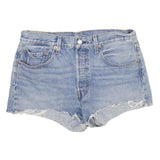 LEVI'S Womens Denim Blue Cut-Off Shorts M W31 Frayed Hem Casual Summer
