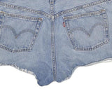 LEVI'S Womens Denim Blue Cut-Off Shorts M W31 Frayed Hem Casual Summer