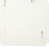 NAUTICA Mens White Long Sleeve Crew Neck Cotton Blend T-Shirt 2XL Marine Tech