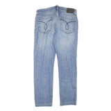 CALVIN KLEIN JEANS Womens Slim Blue Denim Light W31 L26 Slim Fit Straight Jeans
