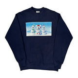 Disney Christmas Sweatshirt - Small Navy Cotton