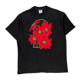 Hanes Single Stitch T-Shirt - XL Black Cotton