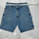Wrangler Carpenter Shorts - 33W 10L Blue Denim