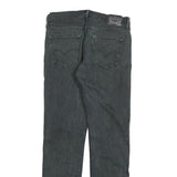 LEVI'S Mens Slim Black Denim Slim Fit Jeans W34 L34 Zip Pockets Casual Wear