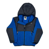 Age 3 The North Face Checked Fleece Jacket - 2XS Blue Polyester
