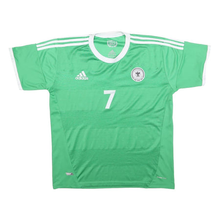 ADIDAS German 2012-13 Away Football Shirt Schweinsteiger 7 Mens Green & White XL