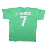 ADIDAS German 2012-13 Away Football Shirt Schweinsteiger 7 Mens Green & White XL