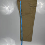 Cabelas Cargo Trousers - 36W 32L Khaki Cotton