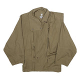 SAMPA SOUND Womens Beige Cotton Button Jacket UK 10 Plain Classic Relaxed Fit