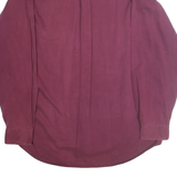 CAMBRIDGER CLASSICS Mens Maroon Casual Shirt XL Button Front Chest Pocket