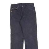 LEVI'S 501 Mens Jeans Black Regular Straight Denim W30 L32 Classic Button Fly