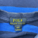 Age 4 Polo By Ralph Lauren Striped Polo Shirt - Small Blue Cotton