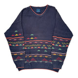 Unbranded Sweater - XL Navy Cotton