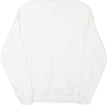 NIKE Mens White Hoodie S Cotton Blend Pullover Drawstring Pocket Casual