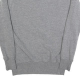 ELLESSE Womens Grey Sweatshirt Cotton Blend Crew Neck UK 10 Logo Print Casual