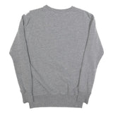 ELLESSE Womens Grey Sweatshirt Cotton Blend Crew Neck UK 10 Logo Print Casual