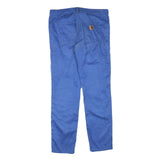 CARHARTT Mens Regular Blue Cotton Blend Trousers W32 L32 Casual Workwear Zip