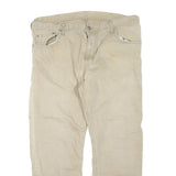 CARHARTT Mens Regular Fit Beige Cotton Blend Trousers W40 L28 Durable Workwear