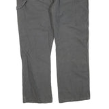 DICKIES Womens Grey Cotton Blend Regular Straight Trousers W40 L30 Workwear