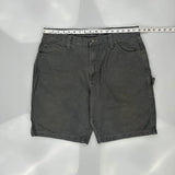 Wrangler Carpenter Shorts - 36W 10L Grey Cotton