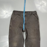 Carhartt Carpenter Pants - 33W 30L Gray Cotton