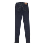 LEVI'S Womens Jeans Blue Slim Skinny Denim Raw W24 L34 Stretch Cotton Blend