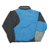 JCPENNEY Mens Blue & Grey Colourblock Zip Jacket L Polyester Windbreaker