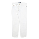 RALPH LAUREN Womens Jeans White Slim Skinny Denim W31 L28 Button Cotton Blend