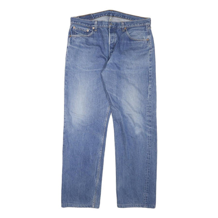 LEVI'S 501 Mens Jeans Blue Regular Straight Denim Light W35 L31 Classic Button