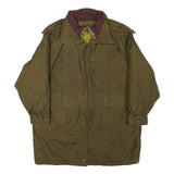 HOT SPICES Womens Olive Green Jacket M Polyester Blend Zip Classic Casual