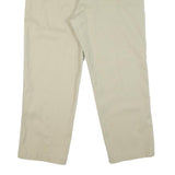 DICKIES Mens Cotton Blend Beige Classic Straight Trousers W40 L29 Workwear Zip