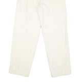 VILAGER Mens Cotton Blend White Regular Fit Straight Leg Trousers W30 L31