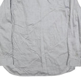 BEN SHERMAN Mens Grey Plain Shirt M Button Down Collar Long Sleeve Classic Fit