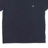 NAUTICA Mens Navy & White Pocket T-Shirt XL Short Sleeve Crew Neck Cotton Blend