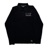 Emporio Armani Polo Shirt - Small Black Cotton