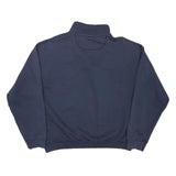 JANSPORT Mens Navy UC Davis Alumni Half Zip Sweatshirt L Cotton Blend Casual