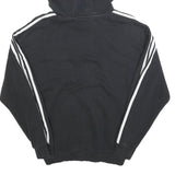 ADIDAS Womens Black Hoodie UK 6 Cotton Blend Casual Sports Sweatshirt