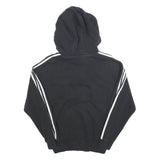 ADIDAS Womens Black Hoodie UK 6 Cotton Blend Casual Sports Sweatshirt