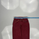 Levis Jeans - 24W UK 6 Red Cotton