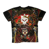 Fight Game Graphic T-Shirt - Large Multicoloured Cotton