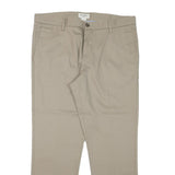 DOCKERS Mens Regular Fit Beige Cotton Blend Straight Leg Trousers W36 L29