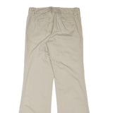 J.CREW Womens Cotton Blend Beige Regular Fit Straight Leg Trousers W31 L32