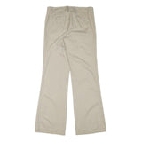 J.CREW Womens Cotton Blend Beige Regular Fit Straight Leg Trousers W31 L32