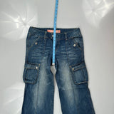 Rei Cargo Pants - 32W US 8 Blue Denim