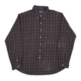 Ralph Lauren Checked Shirt - 2XL Burgundy Cotton