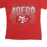 Mens Red San Francisco 49ers Graphic T-Shirt M Short Sleeve Crew Neck Casual