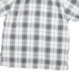 THE NORTH FACE Mens Grey & White Check Shirt L Cotton Blend Casual Outdoor