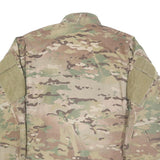 GOLDEN MANUFACTURING CO. Mens Green & Brown Camouflage Rayon Military Jacket L